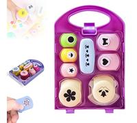 Creative Kids DIY Puncher Set - Craft Hole Punch Shapes, Craft Hole Punch Shapes Set for Kids, Shape Cutters for Crafts, Flower Puncher DIY Projects, Random Color (style A)