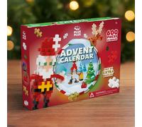 Plus Plus Advent Calendar 2024 Kids - Christmas Building Blocks Toy with 25 Festive Daily Builds, Construction Toys, STEM Play Learning Resources - Girls and Boys Toys Age 5 Plus - Santas World