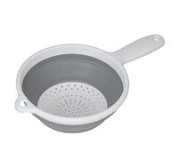 Creative Kitchen 3390 | Collapsible Silicone Plastic Colander for Pasta, Veg & More | Space-Saving Strainer with Non-Slip Base & Hanging Handle | Ideal for Boats, Caravans, Compact Storage