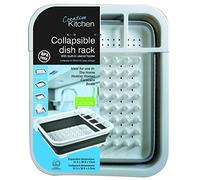 Creative Kitchen Collapsible Dish Drainer, White/Grey 37 x 31 x 6.5 cm