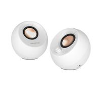 CREATIVE Pebble Pro 2.0 USB-C Computer Speakers with Bluetooth 5.3 and Customizable RGB Lighting, USB Audio, and Headset/Mic Port (White)