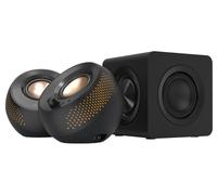 CREATIVE Pebble X Plus 2.1 USB-C Computer Speakers with Subwoofer and Customizable RGB Lighting, Bluetooth 5.3, USB Audio, Up to 15W RMS Power for PC and Mac