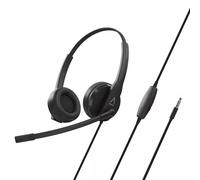 Creative HS-230 USB & 3.5 mm On-Ear Headset with Noise-Cancelling Mic, Inline Mic Mute/Volume Control, Plug-and-Play for Video Calls