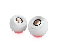 CREATIVE Pebble SE Minimalist 2.0 USB-C Powered PC Speakers with RGB Lighting , 3.5 mm AUX-in, Up to 4.4W RMS Power for Computers and Laptops (White)