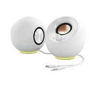 CREATIVE Pebble SE Minimalist 2.0 USB-C Powered PC Speakers with RGB Lighting , 3.5 mm AUX-in, Up to 4.4W RMS Power for Computers and Laptops (White)