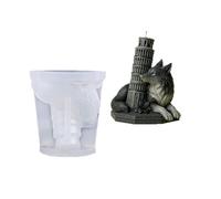 Creative Landmark Animal Wolf and Leaning Tower Silicone for and Home Decoration Unique Silicone Mold