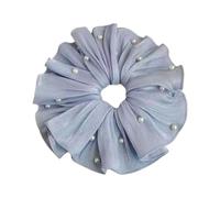 Creative Large Hair Accessory With Beaded Detail And French Lace Design Ponytail Holder Hair Decorations For Women