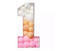 Creative Latex Number Balloon Box Display Stand Party Decoration Set For Birthday Wedding Party Decorations Quick Assembly Latex Balloon Display