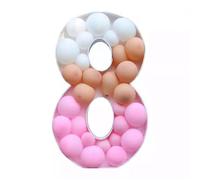 Creative Latex Number Balloon Box Display Stand Party Decoration Set For Birthday Wedding Party Decorations Quick Assembly Latex Balloon Display