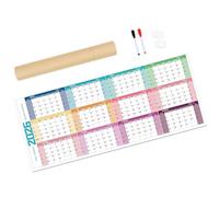 Creative Layout 2026 Desk Calendar Planner Heavy Duty Paper for Project Management Family Organization Students Teachers Rolling Up Wall Calendar Not Crease