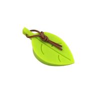 Creative Leaf-Shaped Silicone Door Stopper - Child-Friendly Hanging Windproof Wedge Anti-Pinch Safety Catch for Floor Anti-Skid(Green)