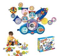 Creative Learning Building Blocks,2025 Building Blocks,Electric Gear Buildings Block Toy Set,Improve Hand-Eye Coordination,Educational Construction for Kids Creativity Mechanical Learning