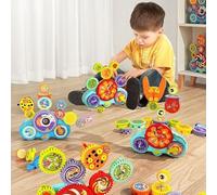 Creative Learning Building Blocks,2025 Building Blocks,Electric Gear Buildings Block Toy Set,Improve Hand-Eye Coordination,Educational Construction for Kids Creativity Mechanical Learning