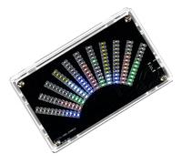 Creative LED Music Visualizers Display with Sound Levels Meter Function and Type C Power Supply Craft Welding Practice Set