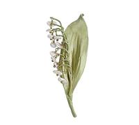 Creative Lily Of The Valley Brooch Natural pearl Calla lily Valley lilies brooch Vintage brooch leaf shell female Brooch Accessories