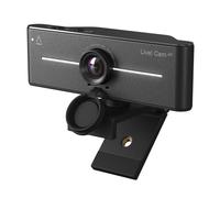 Creative Live! Cam 4K UHD USB Webcam with Backlight Compensation, Up to 60 FPS, 95° Wide-Angle Lens, Privacy Lens, Built-in Mics, Plug & Play for PC and Mac