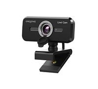 CREATIVE Live! Cam Sync 1080p V2 Full HD Wide Angle USB Webcam with Automatic Mute and Noise Cancelling for Video Calls, Improved Built-in Dual Microphone for Zoom, Skype