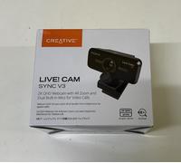 Creative Live Cam Sync V3 2K QHD USB Webcam with 4X Digital Zoom & Microphone