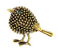 Creative Lovely Rhinestone Sparrow Brooch Small Bird Animal Lapel Pin Badge Women Men Accessories GiftUseful and Attractive