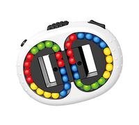 Creative Magic Bean Cubes Toys 3D Puzzles for Kids Adults Decompression White, 8.5x 2.3 x 6.7 cm