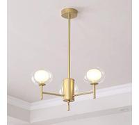 Creative Magic Beans During Lamp,Industrial Vintage Pendant Lighting Fixture for Bedroom Living Room,Gold Sputnik Chandelier,Molecular Lamp-Gold. 3 Head