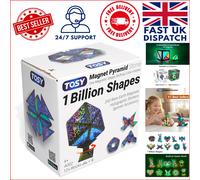 Creative Magnet Pyramid Cube: 243 Magnets for Endless Transformations - 12 pcs