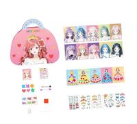 Creative Makeup Project Kits Toy with Sparkling Stickers for Little Artists Birthday Party Gathering Activity Toy Holiday Party Gathering Entertainment Makeup