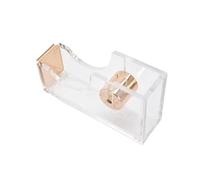 Creative Marble Desktop Adhesive Tape Dispenser Rose Gold Cutter Metal Student Stationery Gifts Office Washi Holder Clean Precise Cuts(2)