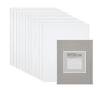 Creative Mark Cotton Canvas Panels 3x3-12 Pack - Professional Quality Fine Weave Acrylic Primed Artist Canvas Boards for Painting, Acrylics, Studios, & More