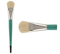 Creative Mark Mural Large Artist Brushes - Natural Hog Bristle Brushes for Acrylic & Watercolor Paint - Filbert # 30-2 Pack