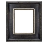 Creative Mark Museum Plein Aire Ornate Picture Frame - 5x7 - Antique Black W/Silver - Pack of 1, High-End Antique Style Frames - Open Back with No Glass or Backing