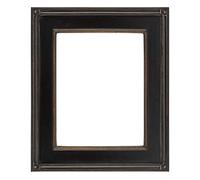 Creative Mark Plein Air Museum Collection De Stijl Open Back Art Frame - 9x12 Black/Gold - Wood Composition Hand-Leafed Museum-Quality Closed-Corner | Does Not Include Glass or Backing