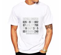 Creative Men Tshirts Funny Geek Tops Intelligence is The Ability to Adapt to Change Letters Print Tee Male Oversized T Shirt, White, Large