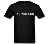 Creative Men's I Am The Stig T Shirts Black XL