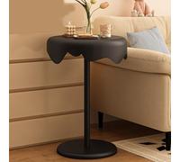 Creative Metal Accent Side Table with Petals, Versatile Nightstand for Bedroom, Sofa, Patio, and Living Room