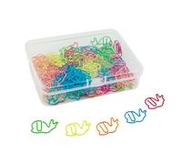 Creative Metal Snail Shaped Paper Clips, Set of 100 Multifunctional School Document Craft Accessories Quick Release File Holders Clips