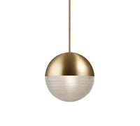 Creative Metallic Glass Pendant Light, E27 Screw Single-head, Nordic Industrial Style Hanging Lamp, Bedroom Dining Hall Decoration Light Fixtures