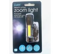 Creative Mighty Little Zoom Light, Rechargeable Pocket Torch, Double LED, 150 Lumens, 2 Hour Runtime