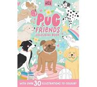 Creative Mile Pug & Friends Coloring Book Paperback Creative Mile Multicolor