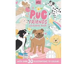 Creative Mile Pug & Friends Coloring Book Paperback Creative Mile Multicolor