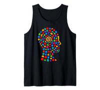 Creative Mind at Work Abstract Geometric Creativity Design Tank Top