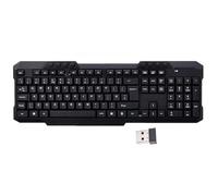 Creative Mind Wireless Keyboard for Windows, 2.4 GHz Wireless, 8 Multimedia and Shortcut Keys, 2-Year Battery Life, for PC, Laptop, QWERTY UK English Layout
