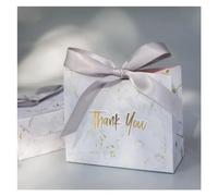 Creative Mini Grey Marble Gift Bag Box for Party Paper Chocolate Boxes Package/Wedding Favours candy Boxes For Wedding Party Holiday(GRAY,20Pcs)