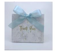Creative Mini Grey Marble Gift Bag Box for Party Paper Chocolate Boxes Package/Wedding Favours candy Boxes For Wedding Party Holiday(GRAY,10pcs)(Sky Blue)