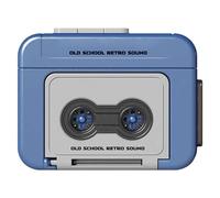 Creative Mini Tape Recorder Keychain, Retro Recorder Tape Keychain, Portable Music Keyring, Couple Gift for Birthday Valentine's Day Christmas