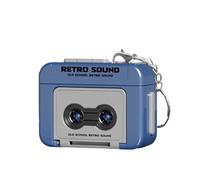 Creative Mini Tape Recorder Keychain, Vintage Recorder Keyring with Cassette Player, Portable Music Keychain for Music Lovers and Collectors