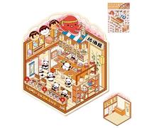 Creative Miniature House Stickers, Miniature Scene Stickers | Cartoon House Sticker 3D Effect - Make Your Own Scene Decals, Scrapbooking Decoration Tool For A
