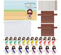 Creative Miniature Jesus Figurine, Faith-Inspired Jesus, Religious Dashboard Collectible, Classic Little Decoration for Home, Office, Car, Study Room, Tabletop, or Spiritual Gift