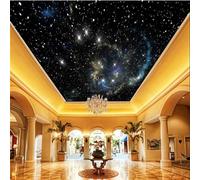 Creative Minimalist Three Dimensional Starry Sky Stars 3D Wallpaper Textured Silk Easy Install Living Room Sofa Bedroom Dining Room Home Decoration Wall-350cm×256cm