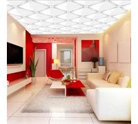 Creative Minimalist White Upholstered Art 3D Wallpaper Textured Silk Easy Install Living Room Sofa Bedroom Dining Room Home Decoration Wall-350cm×256cm